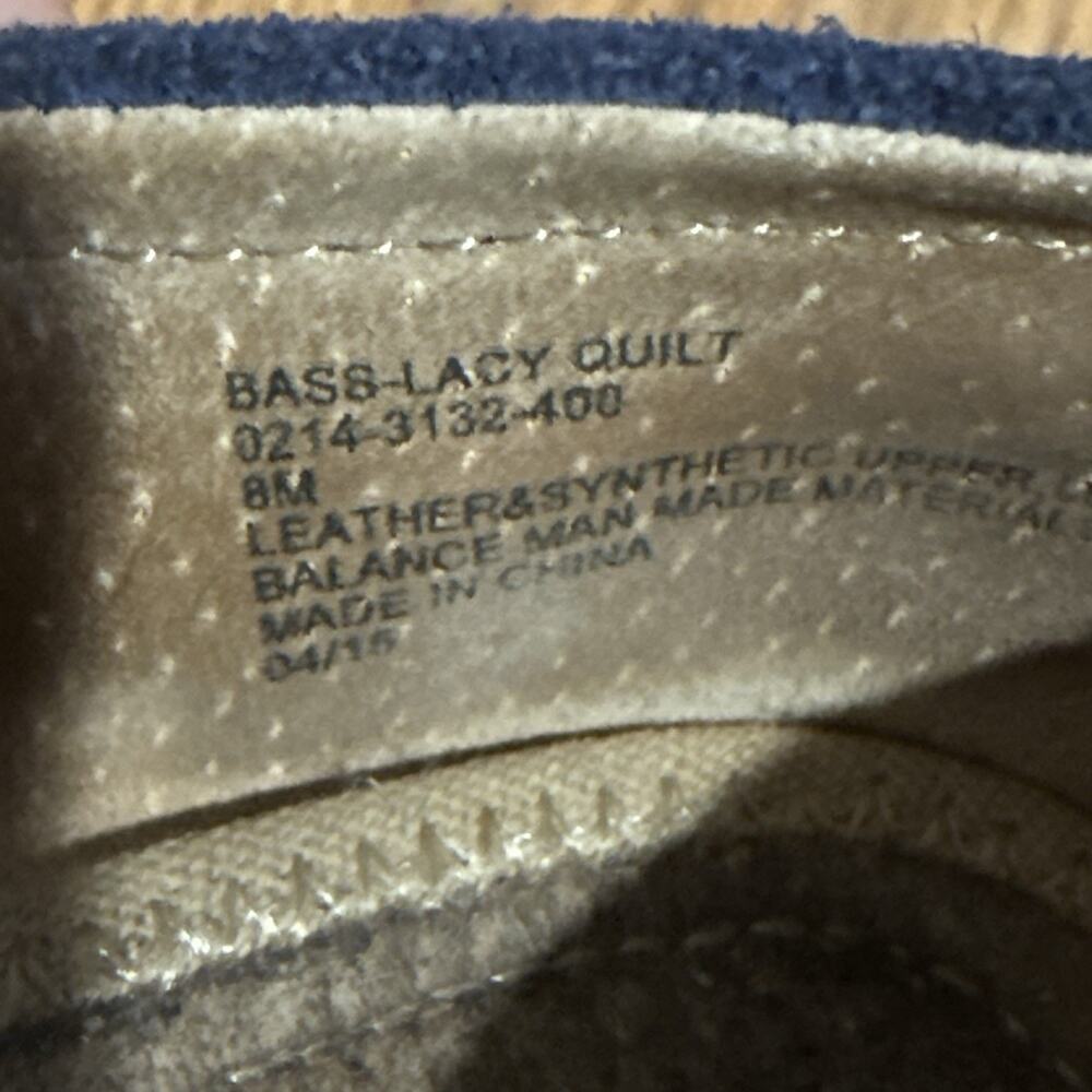 G.H. Bass Lane Black Navy Suede Leather Ballet Flats Slip On Classic 8M - Picture 7 of 7